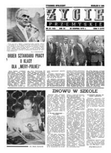 Życie Przemyskie : tygodnik społeczny. 1978, R. 12, nr 35 (565) (30 sierpnia)