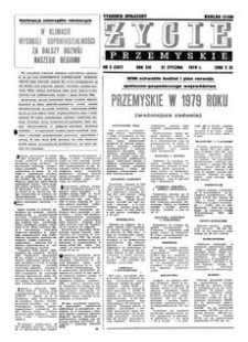 Życie Przemyskie : tygodnik społeczny. 1979, R. 13, nr 5 (587) (31 stycznia)