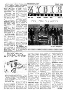 Życie Przemyskie : tygodnik społeczny. 1979, R. 13, nr 32 (614) (8 sierpnia)