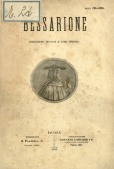 Bessarione : pubblicazione periodica di studi orientali. 1899, R. 3, nr 31-32 (styczeń-luty)