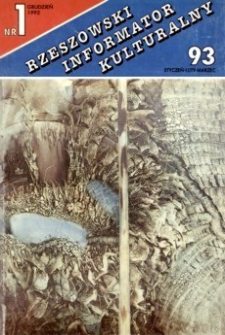 Rzeszowski Informator Kulturalny. 1993, nr 1 (styczeń-luty-marzec)
