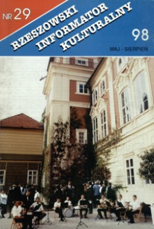 Rzeszowski Informator Kulturalny. 1998, nr 29 (maj-sierpień)