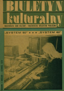 Biuletyn Kulturalny. 1978, R. 1, nr 2 (kwiecień-czerwiec)