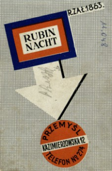 [Katalog handlowy firmy Rubin Nacht z kalendarzem na rok 1935]