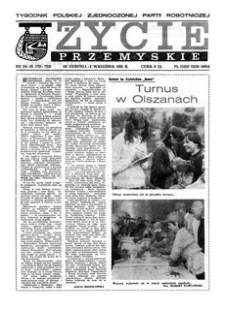 Życie Przemyskie : tygodnik Polskiej Zjednoczonej Partii Robotniczej. 1981, R. 15, nr 34-35 (721-722) (26 sierpnia-2 września)