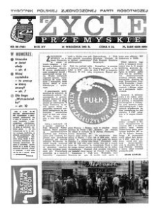 Życie Przemyskie : tygodnik Polskiej Zjednoczonej Partii Robotniczej. 1981, R. 15, nr 36 (723) (16 września)