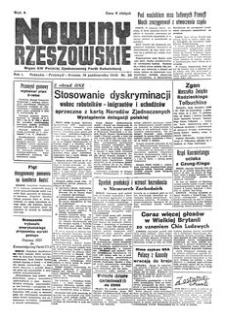 Nowiny Rzeszowskie : organ KW Polskiej Zjednoczonej Partii Robotniczej. 1949, R. 1, nr 35 (19 października)