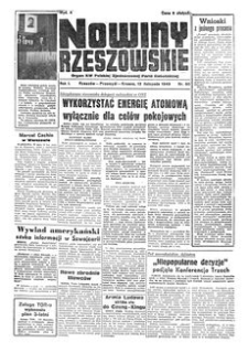 Nowiny Rzeszowskie : organ KW Polskiej Zjednoczonej Partii Robotniczej. 1949, R. 1, nr 60 (13 listopada)