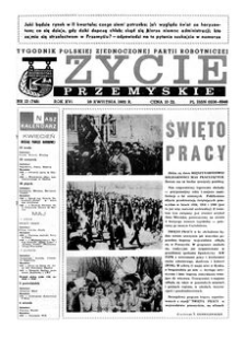 Życie Przemyskie : tygodnik Polskiej Zjednoczonej Partii Robotniczej. 1982, R. 16, nr 13 (748) (28 kwietnia)