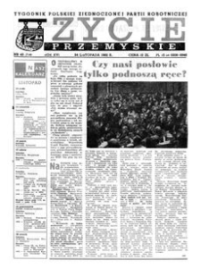 Życie Przemyskie : tygodnik Polskiej Zjednoczonej Partii Robotniczej. 1982, R. 16, nr 43 (778) (24 listopada)
