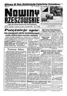 Nowiny Rzeszowskie : organ KW Polskiej Zjednoczonej Partii Robotniczej. 1950, R. 2, nr 7 (7 stycznia)