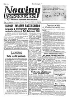 Nowiny Rzeszowskie : organ KW Polskiej Zjednoczonej Partii Robotniczej. 1950, R. 2, nr 12 (12 stycznia)