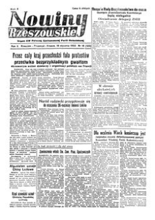 Nowiny Rzeszowskie : organ KW Polskiej Zjednoczonej Partii Robotniczej. 1950, R. 2, nr 16 (16 stycznia)