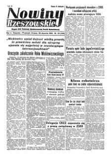 Nowiny Rzeszowskie : organ KW Polskiej Zjednoczonej Partii Robotniczej. 1950, R. 2, nr 30 (30 stycznia)