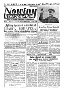 Nowiny Rzeszowskie : organ KW Polskiej Zjednoczonej Partii Robotniczej. 1950, R. 2, nr 33 (2 lutego)