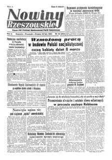 Nowiny Rzeszowskie : organ KW Polskiej Zjednoczonej Partii Robotniczej. 1950, R. 2, nr 44 (13 lutego)