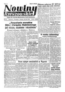 Nowiny Rzeszowskie : organ KW Polskiej Zjednoczonej Partii Robotniczej. 1950, R. 2, nr 50 (19 lutego)