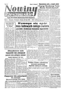 Nowiny Rzeszowskie : organ KW Polskiej Zjednoczonej Partii Robotniczej. 1950, R. 2, nr 51 (20 lutego)