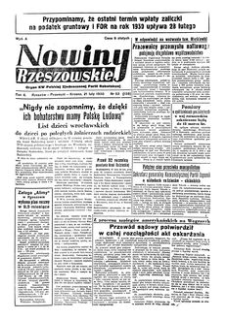 Nowiny Rzeszowskie : organ KW Polskiej Zjednoczonej Partii Robotniczej. 1950, R. 2, nr 52 (21 lutego)
