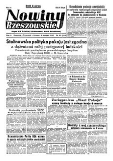 Nowiny Rzeszowskie : organ KW Polskiej Zjednoczonej Partii Robotniczej. 1950, R. 2, nr 63 (4 marca)