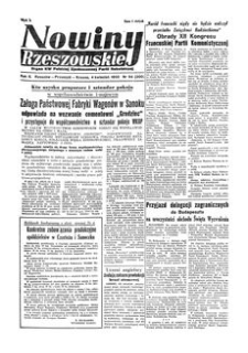 Nowiny Rzeszowskie : organ KW Polskiej Zjednoczonej Partii Robotniczej. 1950, R. 2, nr 94 (4 kwietnia)
