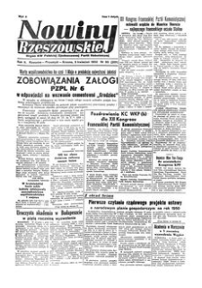 Nowiny Rzeszowskie : organ KW Polskiej Zjednoczonej Partii Robotniczej. 1950, R. 2, nr 95 (5 kwietnia)