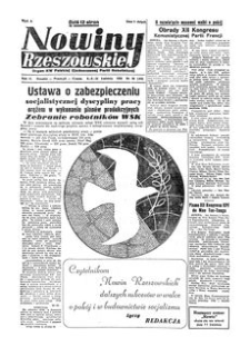 Nowiny Rzeszowskie : organ KW Polskiej Zjednoczonej Partii Robotniczej. 1950, R. 2, nr 98 (8-10 kwietnia)