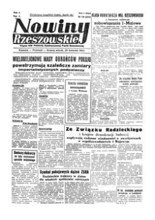 Nowiny Rzeszowskie : organ KW Polskiej Zjednoczonej Partii Robotniczej. 1950, R. 2, nr 113 (25 kwietnia)