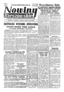 Nowiny Rzeszowskie : organ KW Polskiej Zjednoczonej Partii Robotniczej. 1950, R. 2, nr 121 (3 maja)