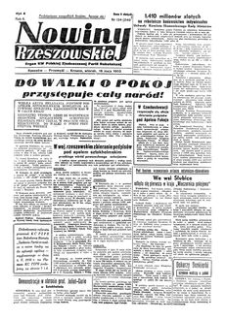 Nowiny Rzeszowskie : organ KW Polskiej Zjednoczonej Partii Robotniczej. 1950, R. 2, nr 134 (16 maja)
