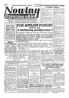 Nowiny Rzeszowskie : organ KW Polskiej Zjednoczonej Partii Robotniczej. 1950, R. 2, nr 135 (17 maja)