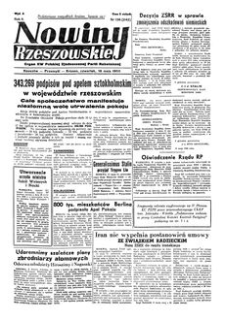 Nowiny Rzeszowskie : organ KW Polskiej Zjednoczonej Partii Robotniczej. 1950, R. 2, nr 136 (18 maja)
