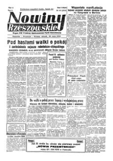Nowiny Rzeszowskie : organ KW Polskiej Zjednoczonej Partii Robotniczej. 1950, R. 2, nr 147 (30 maja)