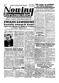 Nowiny Rzeszowskie : organ KW Polskiej Zjednoczonej Partii Robotniczej. 1950, R. 2, nr 151 (3 czerwca)