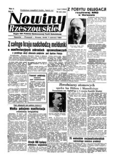 Nowiny Rzeszowskie : organ KW Polskiej Zjednoczonej Partii Robotniczej. 1950, R. 2, nr 155 (7 czerwca)
