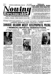 Nowiny Rzeszowskie : organ KW Polskiej Zjednoczonej Partii Robotniczej. 1950, R. 2, nr 156 (8 czerwca)