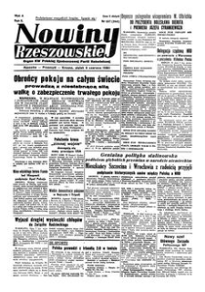 Nowiny Rzeszowskie : organ KW Polskiej Zjednoczonej Partii Robotniczej. 1950, R. 2, nr 157 (9 czerwca)