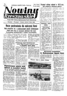 Nowiny Rzeszowskie : organ KW Polskiej Zjednoczonej Partii Robotniczej. 1950, R. 2, nr 189 (11 lipca)