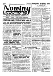 Nowiny Rzeszowskie : organ KW Polskiej Zjednoczonej Partii Robotniczej. 1950, R. 2, nr 191 (13 lipca)