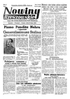 Nowiny Rzeszowskie : organ KW Polskiej Zjednoczonej Partii Robotniczej. 1950, R. 2, nr 197 (19 lipca)