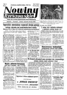 Nowiny Rzeszowskie : organ KW Polskiej Zjednoczonej Partii Robotniczej. 1950, R. 2, nr 198 (20 lipca)