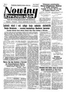 Nowiny Rzeszowskie : organ KW Polskiej Zjednoczonej Partii Robotniczej. 1950, R. 2, nr 201 (24 lipca)