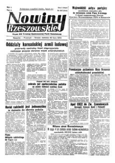 Nowiny Rzeszowskie : organ KW Polskiej Zjednoczonej Partii Robotniczej. 1950, R. 2, nr 207 (30 lipca)