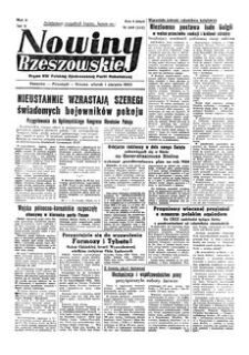 Nowiny Rzeszowskie : organ KW Polskiej Zjednoczonej Partii Robotniczej. 1950, R. 2, nr 209 (1 sierpnia)
