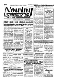 Nowiny Rzeszowskie : organ KW Polskiej Zjednoczonej Partii Robotniczej. 1950, R. 2, nr 210 (2 sierpnia)