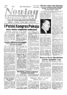 Nowiny Rzeszowskie : organ KW Polskiej Zjednoczonej Partii Robotniczej. 1950, R. 2, nr 219 (11 sierpnia)