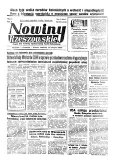 Nowiny Rzeszowskie : organ KW Polskiej Zjednoczonej Partii Robotniczej. 1950, R. 2, nr 228 (20 sierpnia)