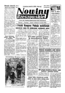 Nowiny Rzeszowskie : organ KW Polskiej Zjednoczonej Partii Robotniczej. 1950, R. 2, nr 235 (27 sierpnia)