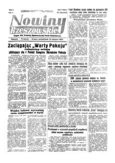 Nowiny Rzeszowskie : organ KW Polskiej Zjednoczonej Partii Robotniczej. 1950, R. 2, nr 236 (28 sierpnia)
