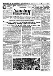 Nowiny Rzeszowskie : organ KW Polskiej Zjednoczonej Partii Robotniczej. 1950, R. 2, nr 317 (17 listopada)